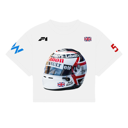 MANSELL HELMET SHIRT | WHITE