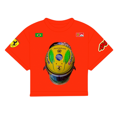 HAMILTON HELMET BRAZIL GP SHIRT | RED