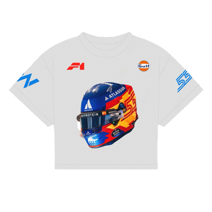W SAINZ HELMET SHIRT | WHITE