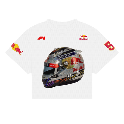 VETTEL HELMET SHIRT | WHITE